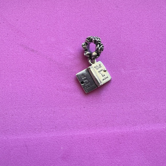 Pandora Valentines Love Note Dangle Charm - Picture 3 of 3